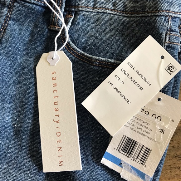 Sanctuary Social Ankle Skinny Size 25 - Picture 8 of 8